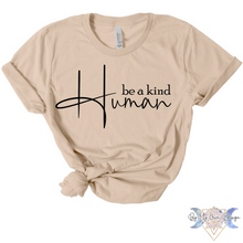 Load image into Gallery viewer, Be A Kind Human Short Sleeve Tee