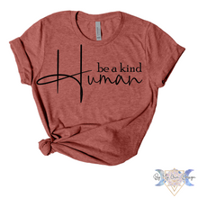 Load image into Gallery viewer, Be A Kind Human Short Sleeve Tee