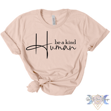 Load image into Gallery viewer, Be A Kind Human Short Sleeve Tee