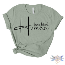 Load image into Gallery viewer, Be A Kind Human Short Sleeve Tee
