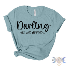 Load image into Gallery viewer, Darling You Are Different Short Sleeve Tee