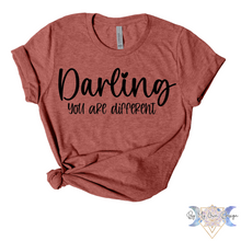 Load image into Gallery viewer, Darling You Are Different Short Sleeve Tee