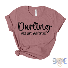 Load image into Gallery viewer, Darling You Are Different Short Sleeve Tee