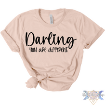 Load image into Gallery viewer, Darling You Are Different Short Sleeve Tee
