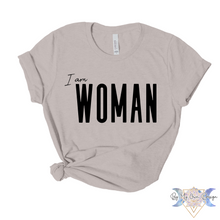 Load image into Gallery viewer, I Am Woman Short Sleeve Tee