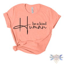 Load image into Gallery viewer, Be A Kind Human Short Sleeve Tee